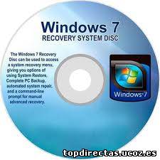 Crear un disco de reparación de windows 7