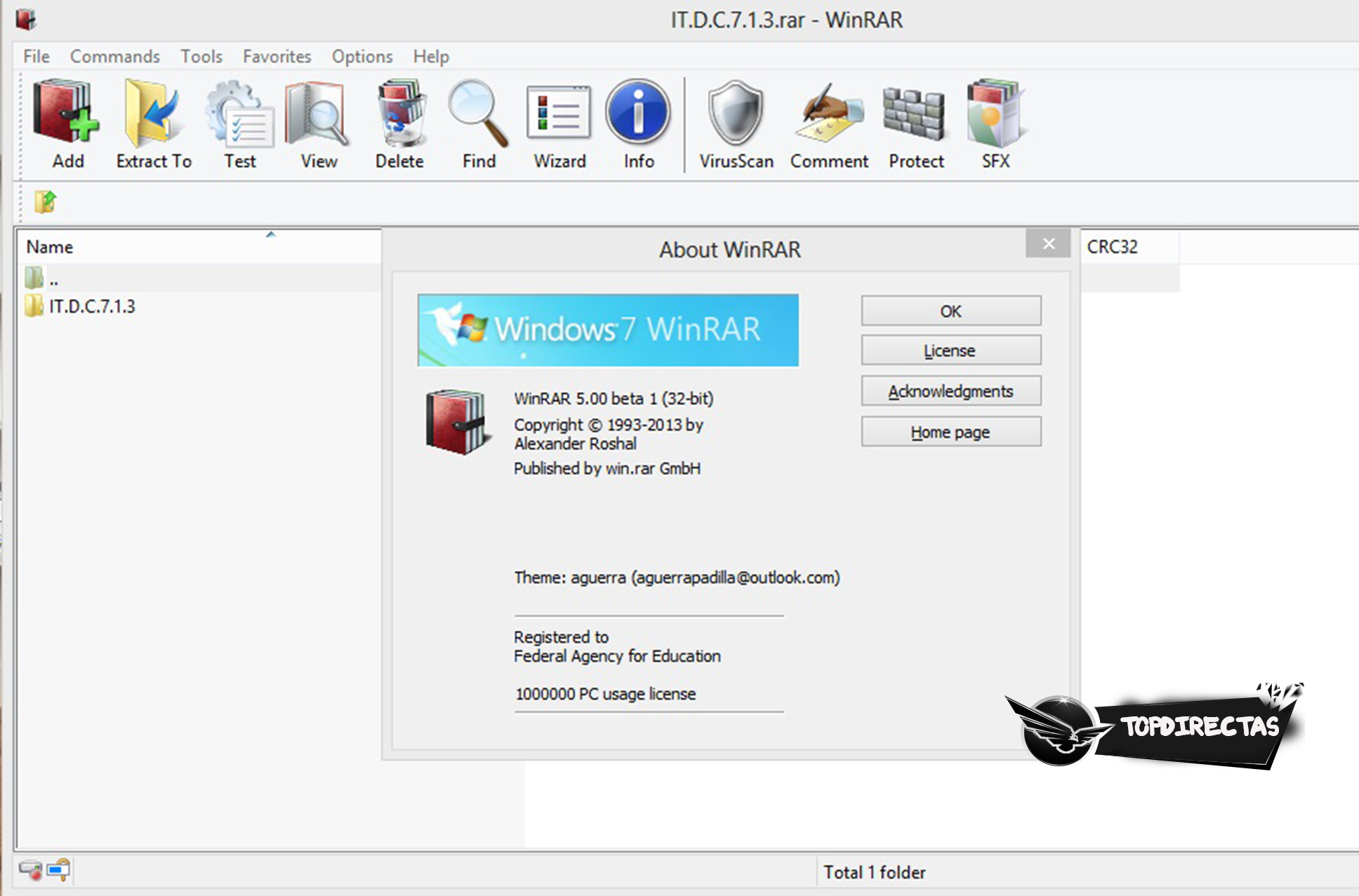 WinRAR 5.00 Beta 1 (x86/x64)Español full