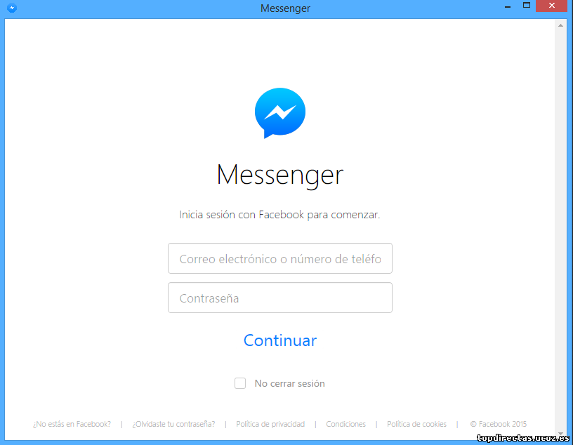 Facebook Messenger 1.2.4 para Windows -Chatea gratis desde tu escritorio